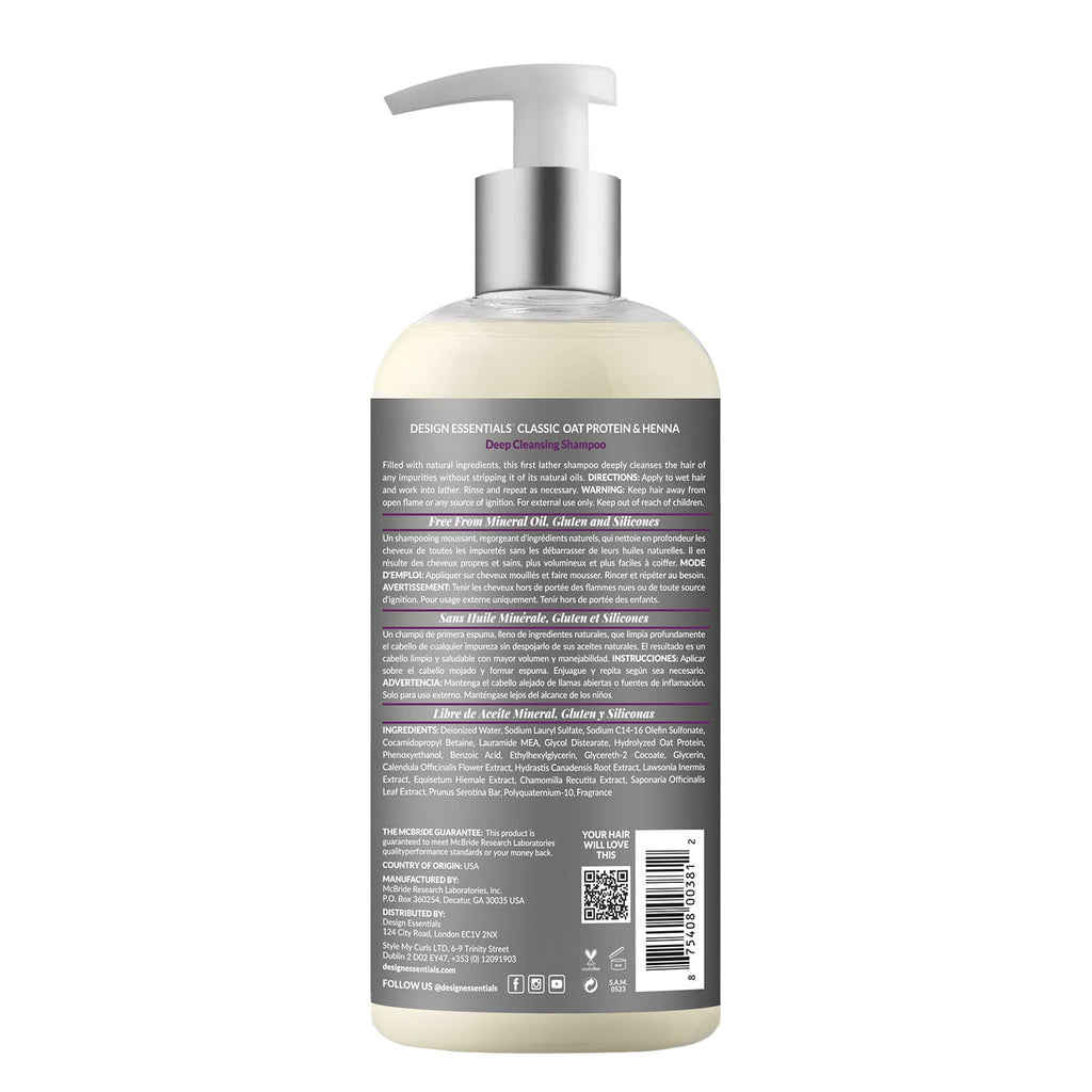 Oat Protein & Henna Deep Cleansing Shampoo