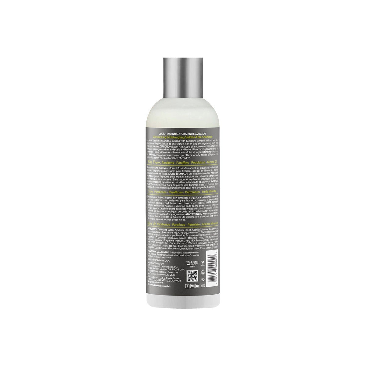 Almond & Avocado Moisturizing & Detangling Sulfate-Free Shampoo