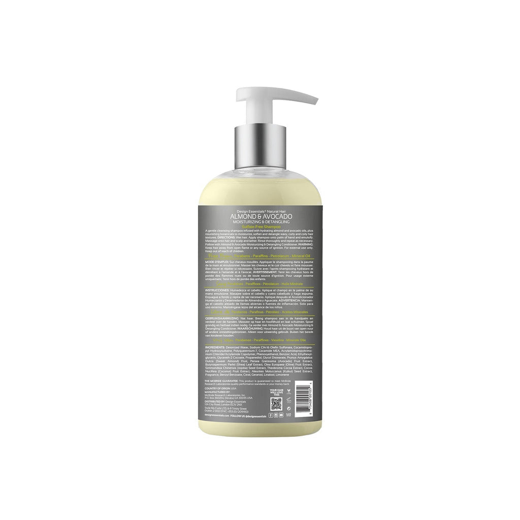 Almond & Avocado Moisturizing & Detangling Sulfate-Free Shampoo